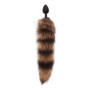 Plug anale con coda foxy tail tappo butt plug in silicone liscio stimolatore anale