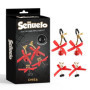 Set 4 pz pinze per capezzoli stimolatore seno bondage morsetti fetish