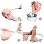 Dildo extreme xxl fallo realistico scquirtante morbido con testicoli stimolatore vaginale anale