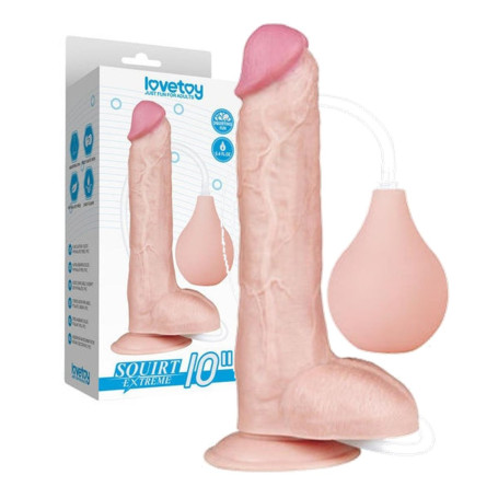 Dildo extreme xxl fallo realistico scquirtante morbido con testicoli stimolatore vaginale anale