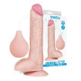 Dildo extreme xxl fallo realistico scquirtante morbido con testicoli stimolatore vaginale anale