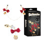 kit 3 pz pinze per capezzoli e plug anale con diamante kit sexy bondage per lei