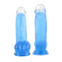 Dildo stimolatore vaginale realistico morbido con venature pene jelly con ventosa