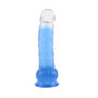 Dildo morbido con ventosa realistico jelly stimolatore anale vaginale per lei