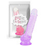 Dildo piccolo realistico con testicoli in pvc sextoys per lei stimolatore morbido vaginale