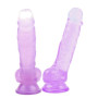 Dildo piccolo realistico con testicoli in pvc sextoys per lei stimolatore morbido vaginale