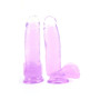 Realistic dildo pene finto con testicoli jelly fallo con texture morbida per lei