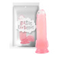 Pene finto jelly con venature realistiche stimolatore vaginale anale con ventosa