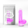Fallo impermeabile jelly con ventosa dildo flessibile giocho erotico per donna