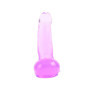 Fallo impermeabile jelly con ventosa dildo flessibile giocho erotico per donna