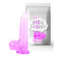 Fallo impermeabile jelly con ventosa dildo flessibile giocho erotico per donna