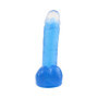 Fallo jelly stimolatore realistico vaginale analecon testicoli per donna