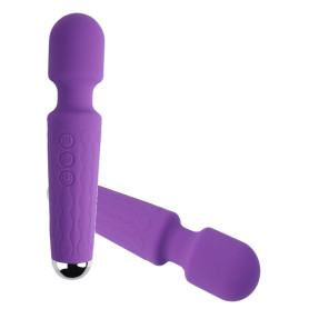 Vibratore magic wand con testina flessibile soft touch massaggiatore vaginale waterproof