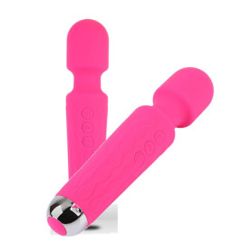 Vibratore vaginale in silicone ricaricabile massaggiatore clitoride magic wand flessibile