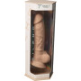 fallo realistico vaginale anale dildo con ventosa e testicoli pene finto sextoys