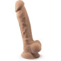 fallo realistico vaginale anale dildo con ventosa e testicoli pene finto sextoys