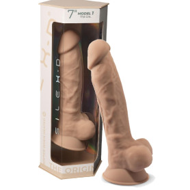 fallo realistico vaginale anale dildo con ventosa e testicoli pene finto sextoys