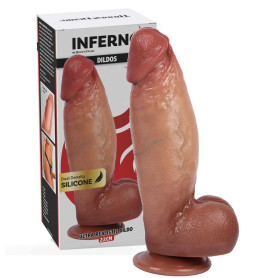 Fallo big con ventosa impermeabile in silicone stimolatore vaginale anale sextoys per lei