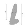 Pene finto soft touch in silicone medicale morbido dildo con testicoli ultra realistico
