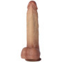 Fallo ultra realistico con testicoli in silicone dildo morbido stimolatore vaginale anale