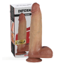 Fallo ultra realistico con testicoli in silicone dildo morbido stimolatore vaginale anale
