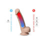Dildo real skin in silicone termoregolatore fallo realistico con ventosa sextoys per lei
