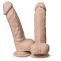 Dildo real skin in silicone termoregolatore fallo realistico con ventosa sextoys per lei