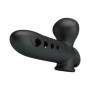 Guaina fallica indossabile prolunga per pene in silicone con pompa stimolatore per la coppia