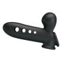 Guaina fallica indossabile prolunga per pene in silicone con pompa stimolatore per la coppia