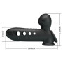 Guaina fallica indossabile prolunga per pene in silicone con pompa stimolatore per la coppia