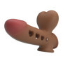 Guaina indossabbile prolunga pene in silicone gonfiabile stimolatore pene e vagina per coppie