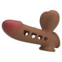 Guaina indossabbile prolunga pene in silicone gonfiabile stimolatore pene e vagina per coppie