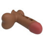 Guaina indossabbile prolunga pene in silicone gonfiabile stimolatore pene e vagina per coppie