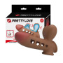 Guaina indossabbile prolunga pene in silicone gonfiabile stimolatore pene e vagina per coppie
