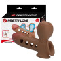 Guaina indossabbile prolunga pene in silicone gonfiabile stimolatore pene e vagina per coppie