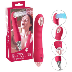 Vibratore per la doccia multivelocità in silicone ricaricabile stimolatore vaginale per lei