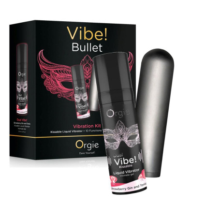 kit sessuale con lubrificante vibrante baciabile gusto gin tonic alla fragola con bullet vibrante orgie