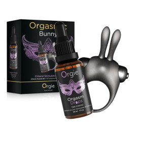 Kit intimo per coppie lubrificante per clitoride più anello vibrante in silicone orgie