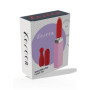 vibratore vaginale in silicone ricaricabile rossetto vibrante con tre punte intercambiabili portatile