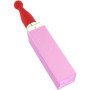 vibratore vaginale in silicone ricaricabile rossetto vibrante con tre punte intercambiabili portatile
