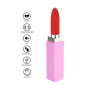 vibratore vaginale in silicone ricaricabile rossetto vibrante con tre punte intercambiabili portatile