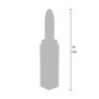 vibratore vaginale in silicone ricaricabile rossetto vibrante con tre punte intercambiabili portatile