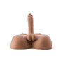 Masturbatore busto ultra realistico con dildo di 20 cm e ano penetrabile stimolatore anale vaginale Dude,Fuck Me!