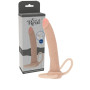 Fallo realistico indossabile con anelli fallici doppia penetrazione in silicone