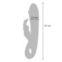 Vibratore rabbit stimolatore clitoride vaginale fallo ricaricabile in silicone per donna