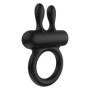 Anello fallico vibrante con stimolatore per clitoride in silicone per coppie ricaricabile