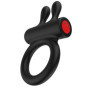 Anello fallico vibrante con stimolatore per clitoride in silicone per coppie ricaricabile