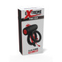 Anello fallico doppio vibrante in silcone stimolatore per lui e lei ricaricabile waterproof