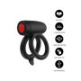 Anello fallico doppio vibrante in silcone stimolatore per lui e lei ricaricabile waterproof