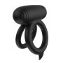 Anello fallico doppio vibrante in silcone stimolatore per lui e lei ricaricabile waterproof